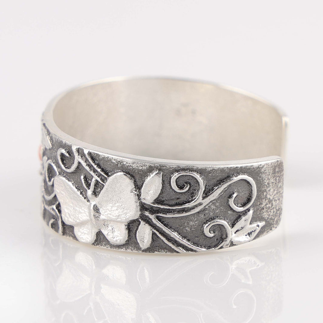 Coral Floral Cuff