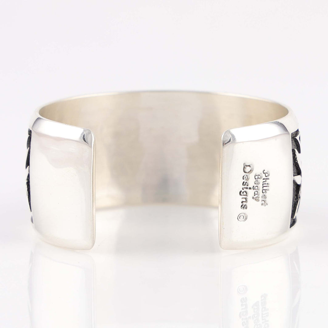Dragonfly and Flower Cuff
