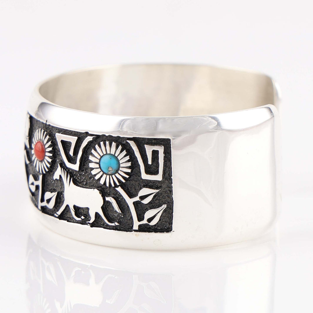 Horse and Flower Cuff