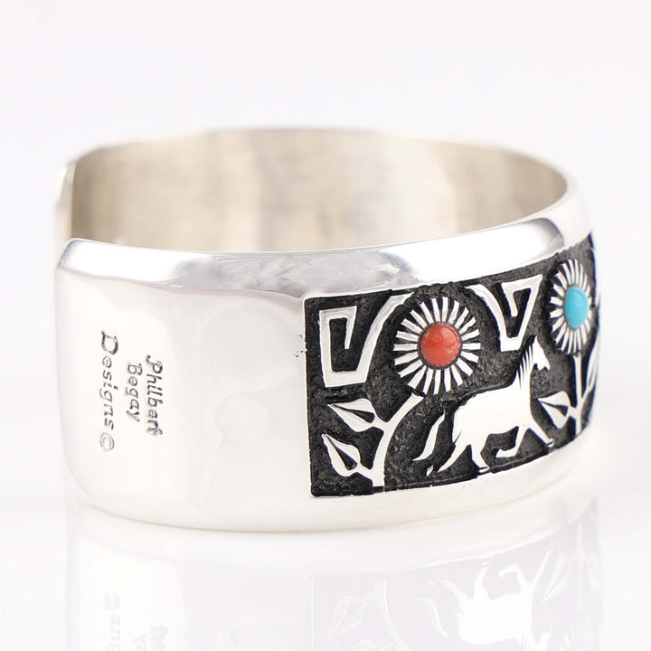 Horse and Flower Cuff