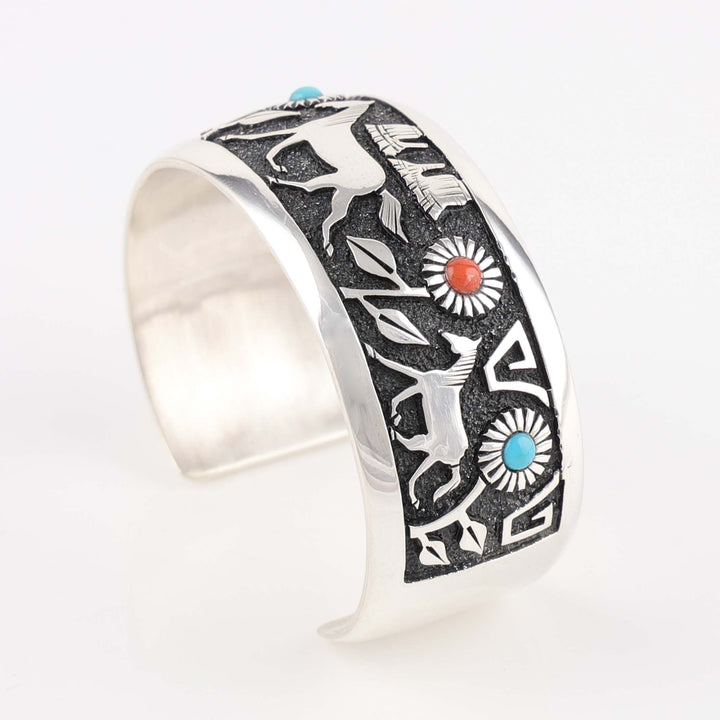 Horse and Flower Cuff