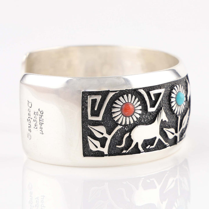Horse and Flower Cuff