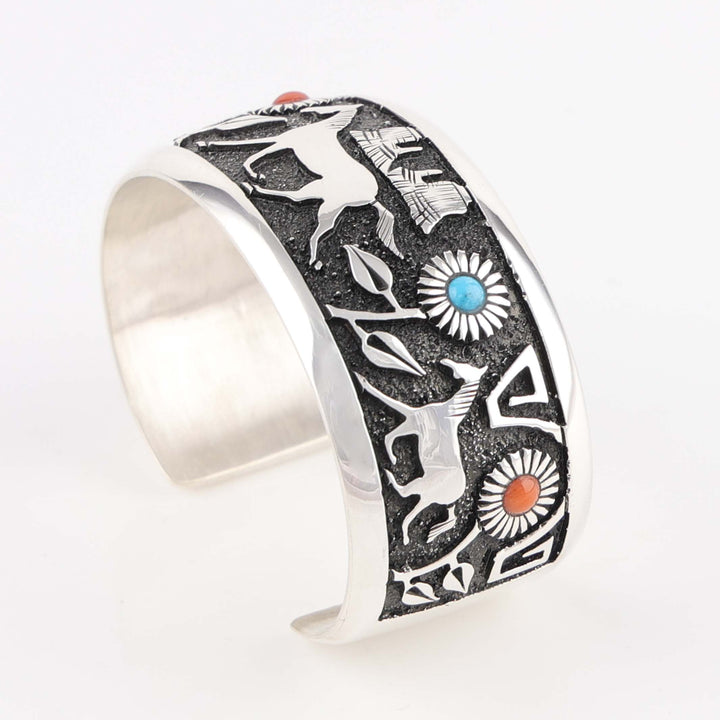 Horse and Flower Cuff