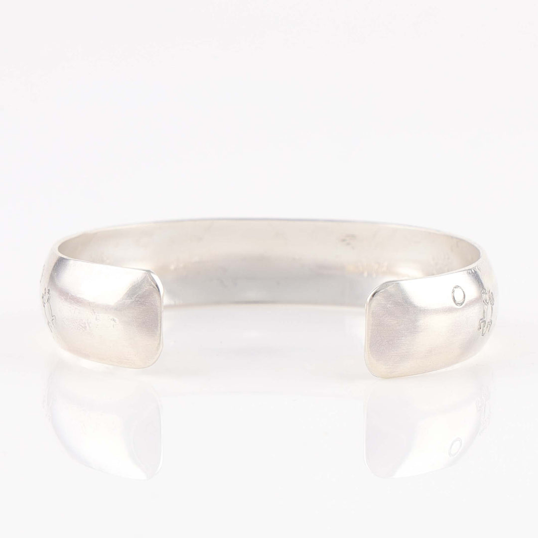 Stamped Silver Cuff