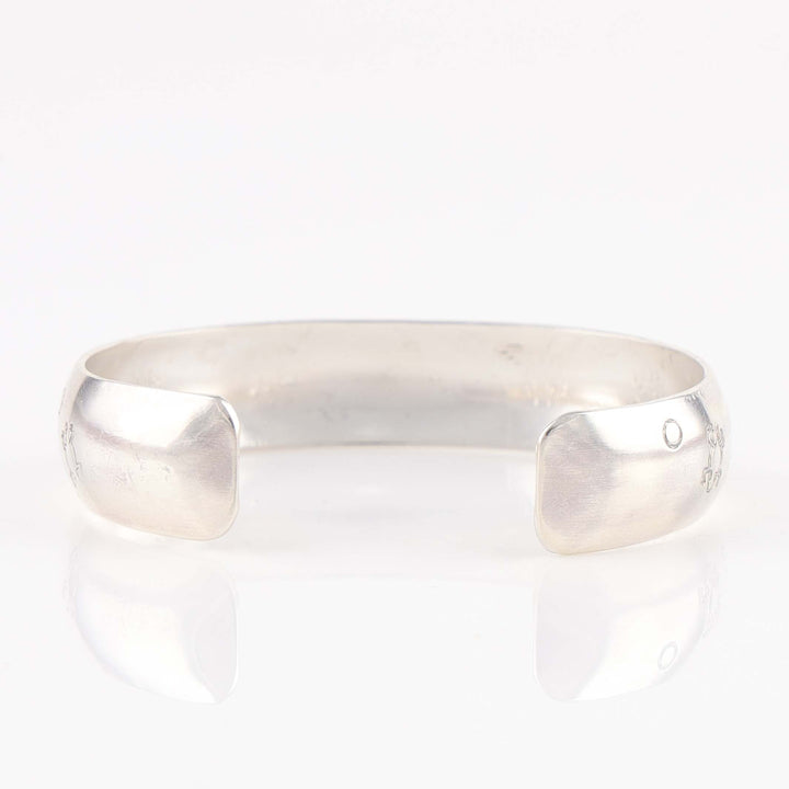 Stamped Silver Cuff
