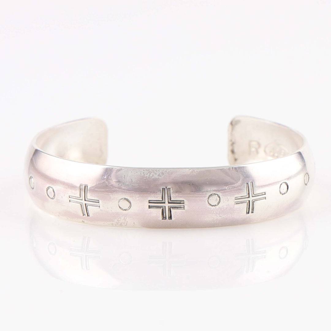 Stamped Silver Cuff