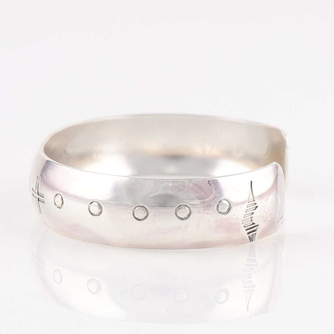 Stamped Silver Cuff