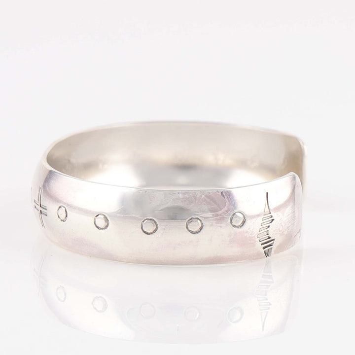Stamped Silver Cuff