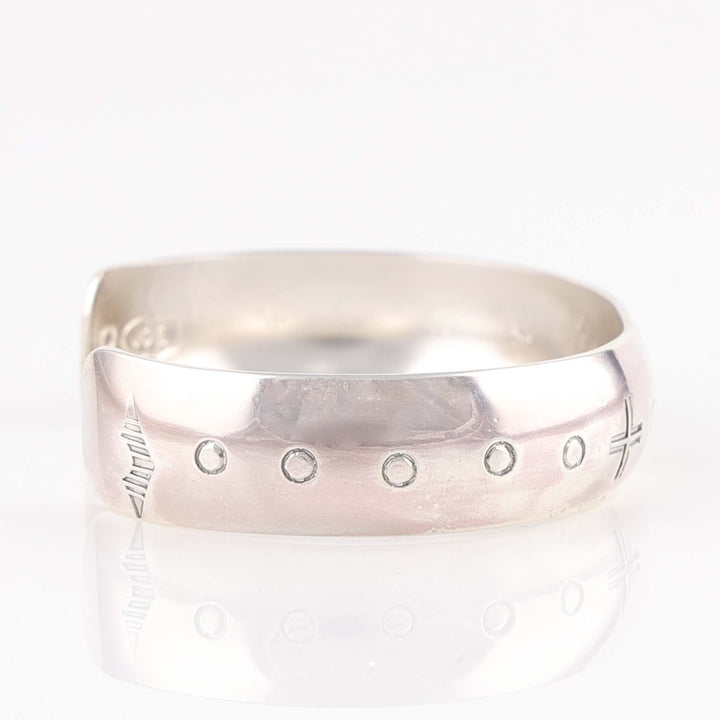 Stamped Silver Cuff