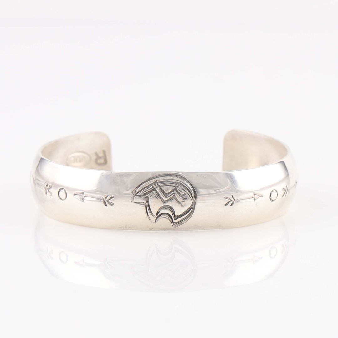 Stamped Silver Cuff