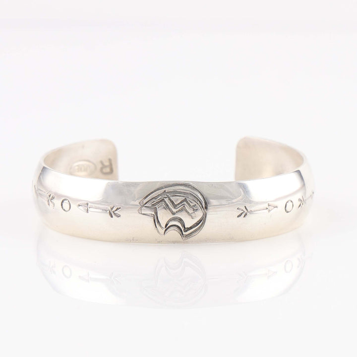 Stamped Silver Cuff