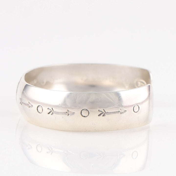 Stamped Silver Cuff