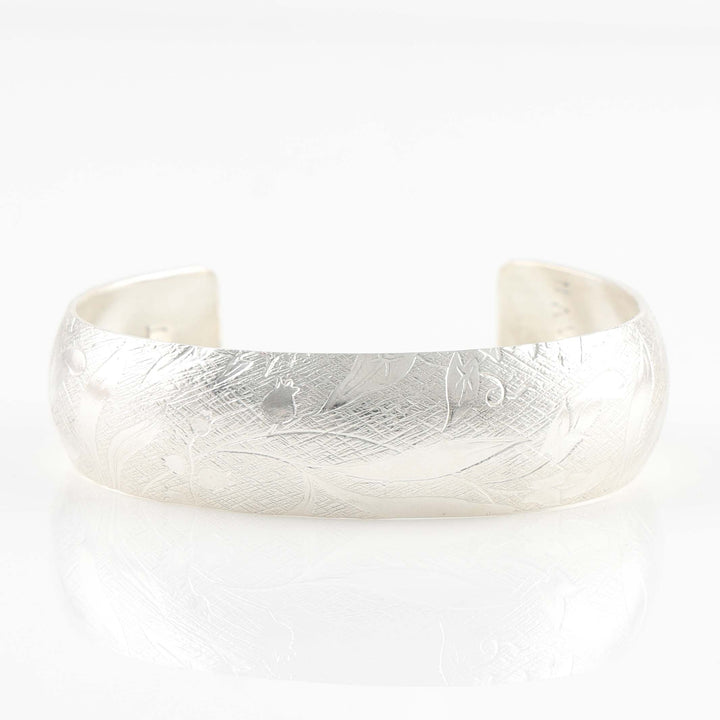 Stamped Silver Cuff