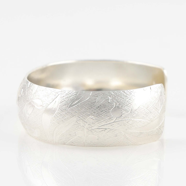 Stamped Silver Cuff