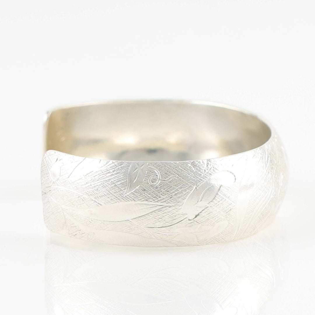 Stamped Silver Cuff