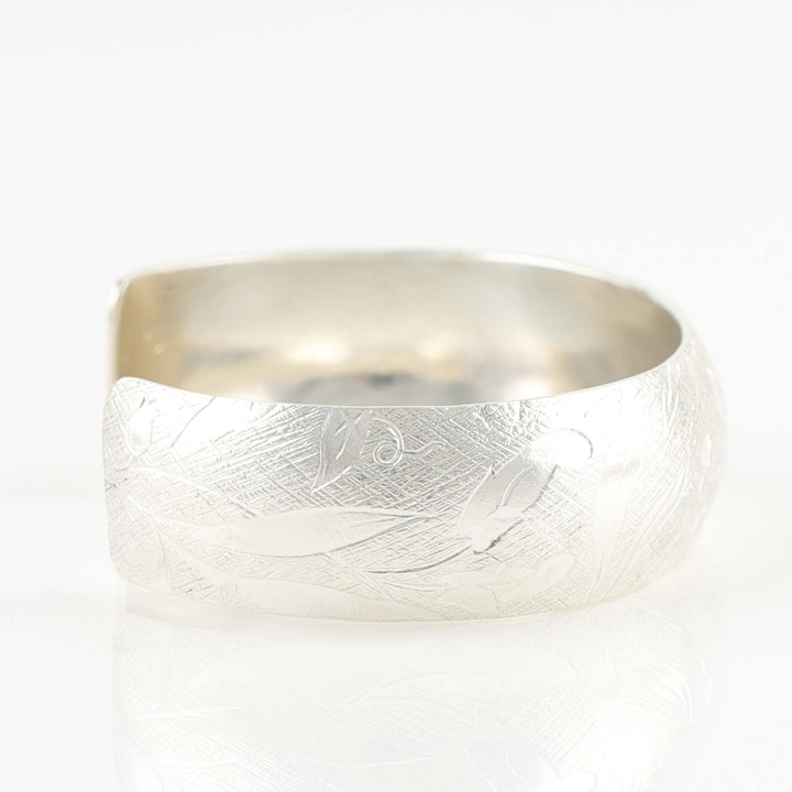 Stamped Silver Cuff