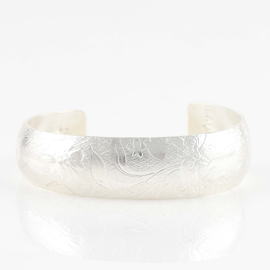Stamped Silver Cuff