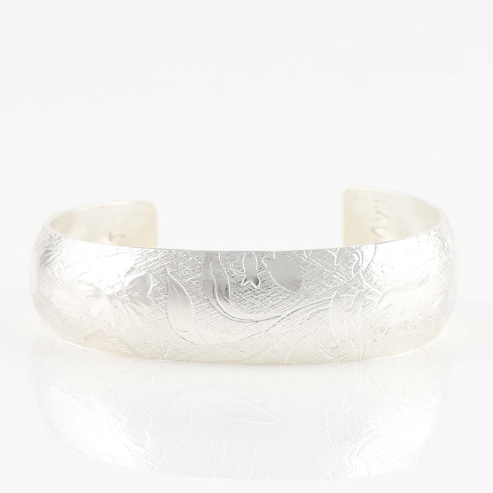 Stamped Silver Cuff