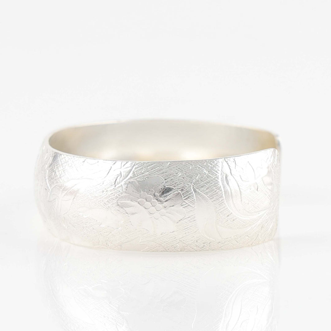 Stamped Silver Cuff