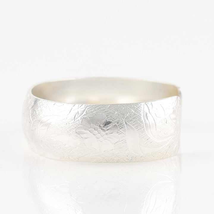 Stamped Silver Cuff