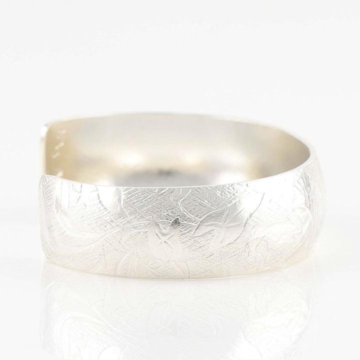 Stamped Silver Cuff