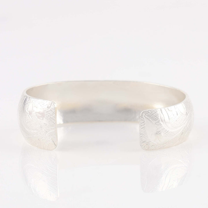 Stamped Silver Cuff