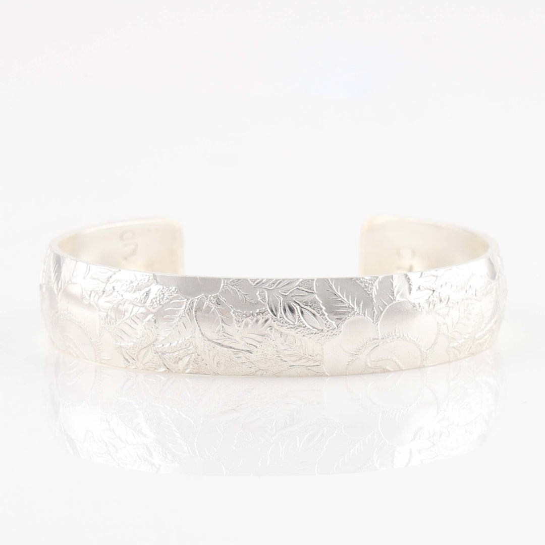 Stamped Silver Cuff