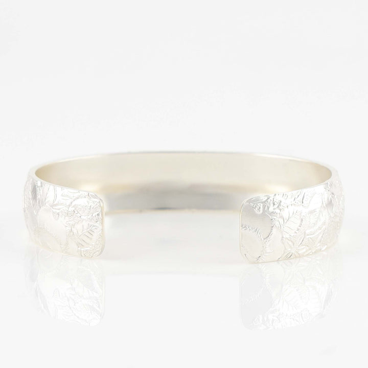 Stamped Silver Cuff