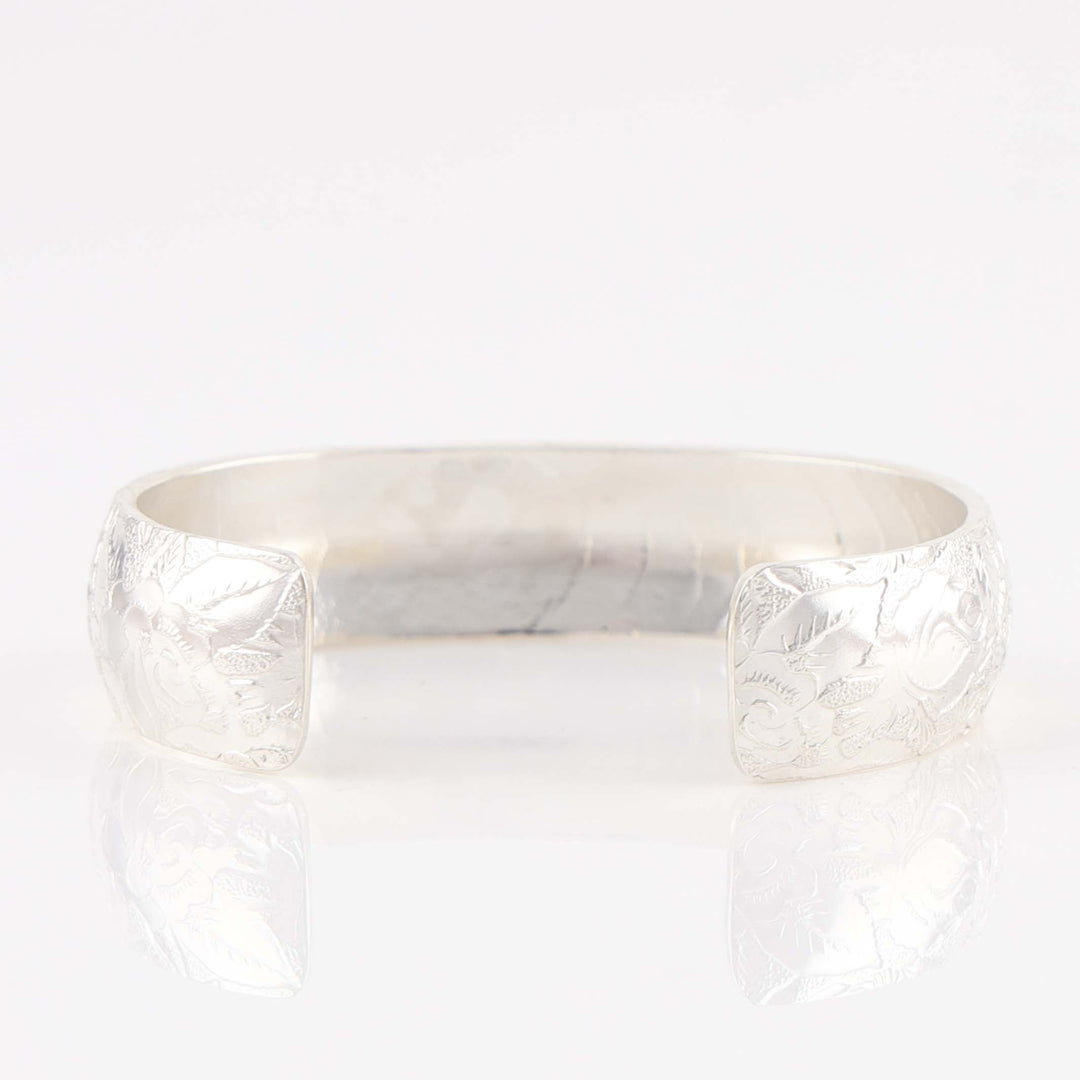 Stamped Silver Cuff