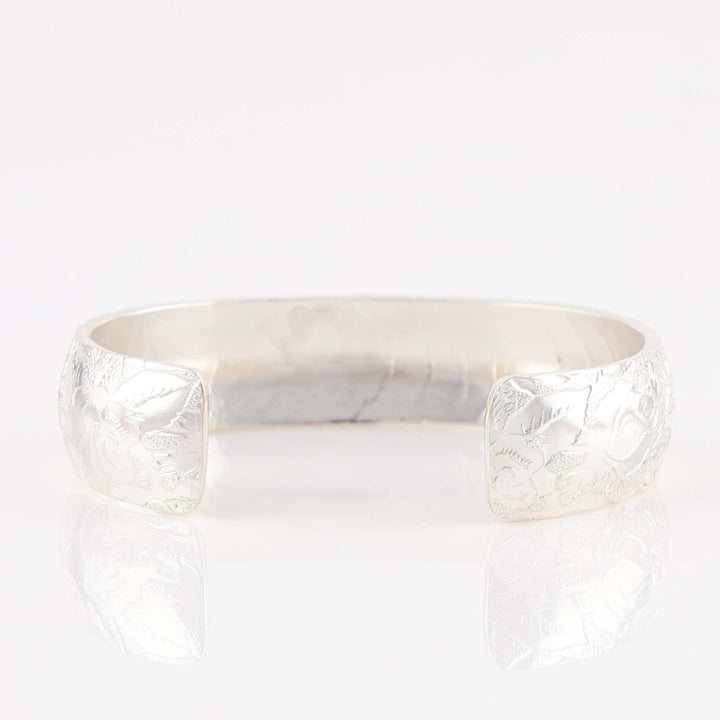 Stamped Silver Cuff