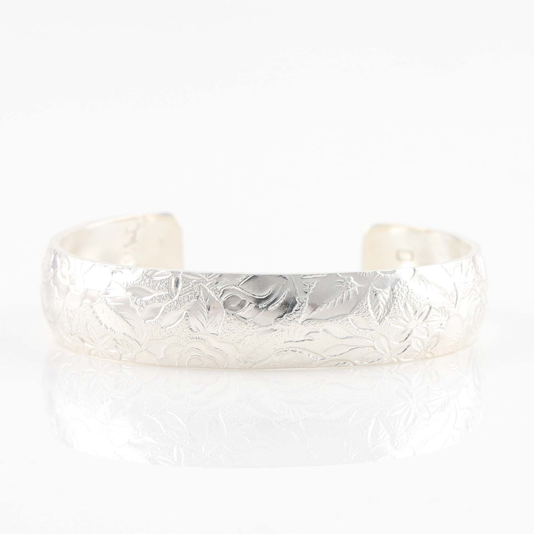 Stamped Silver Cuff