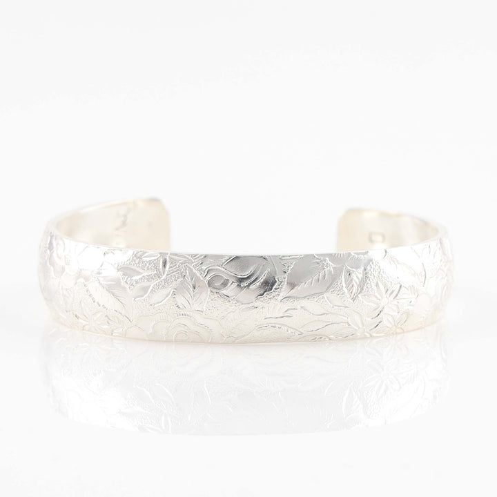 Stamped Silver Cuff