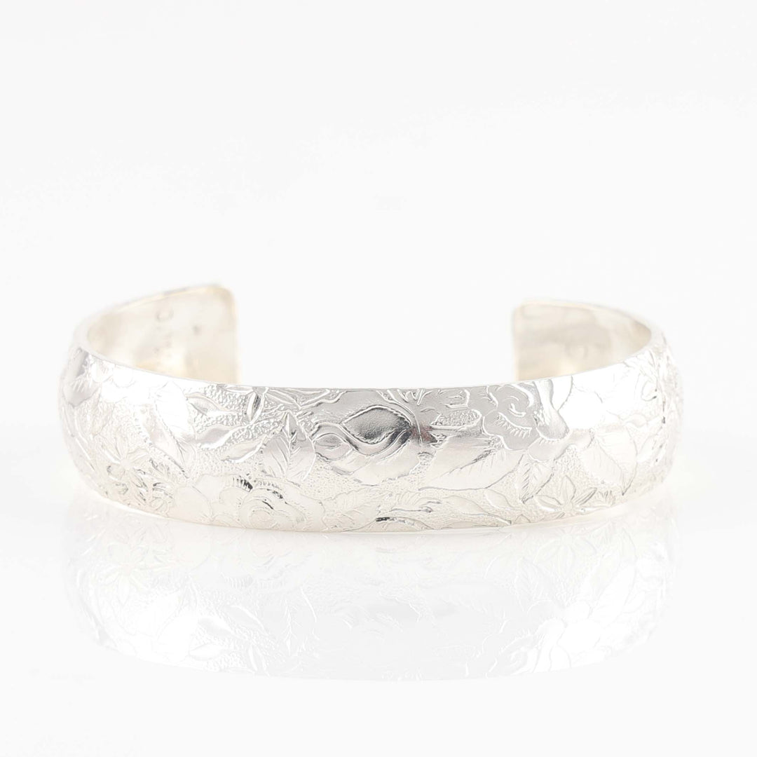 Stamped Silver Cuff