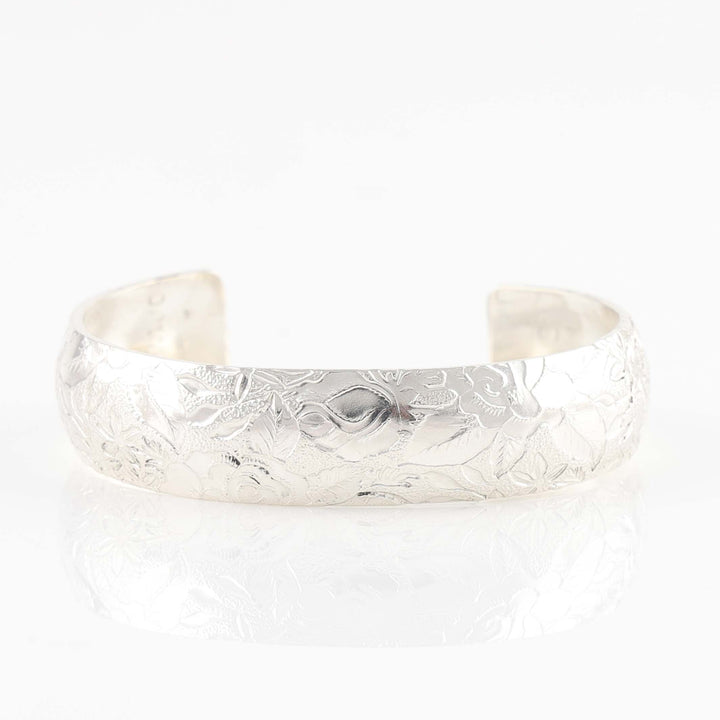 Stamped Silver Cuff