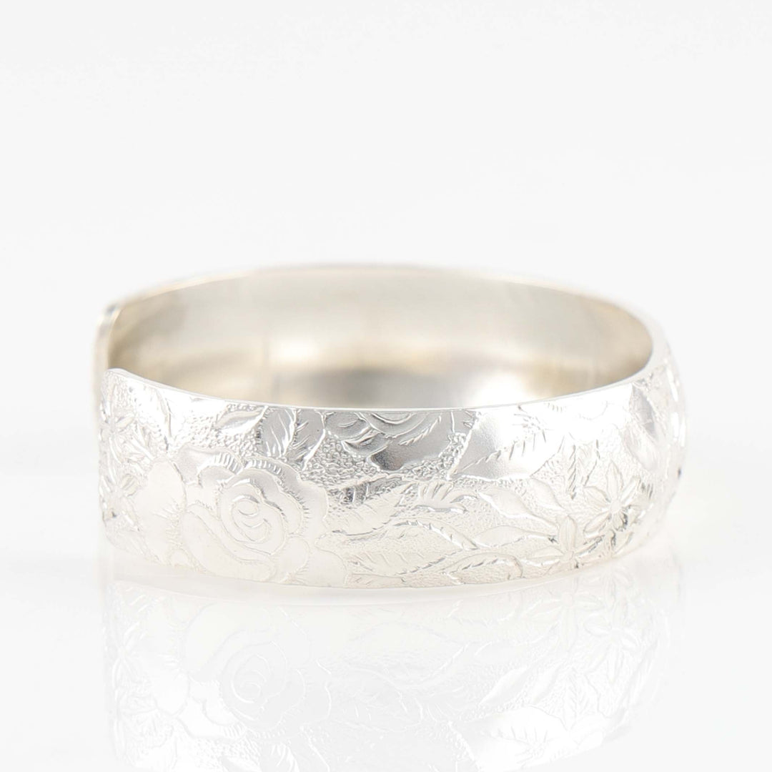 Stamped Silver Cuff
