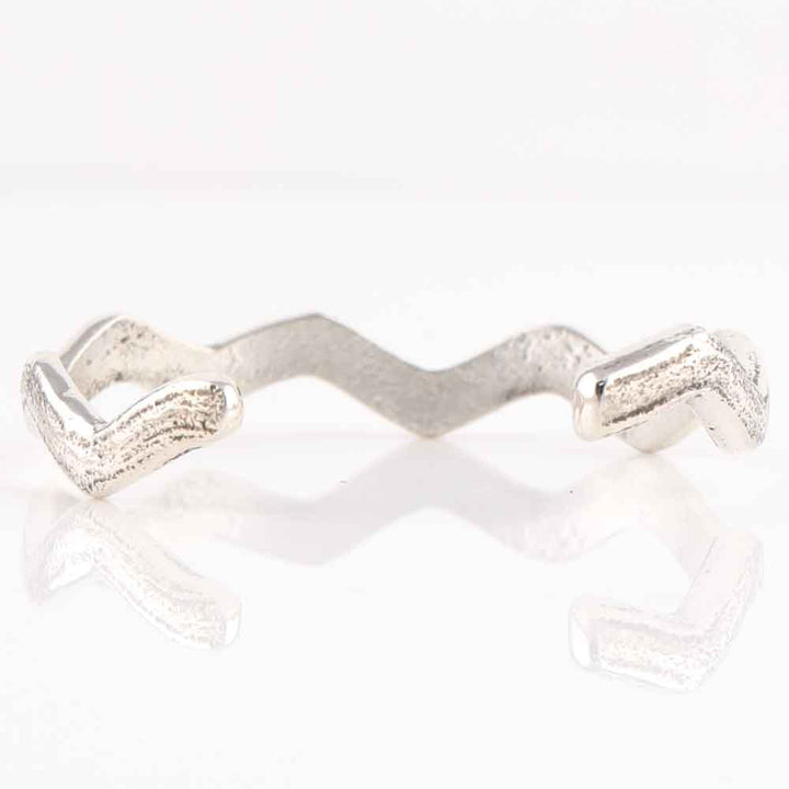 Silver Lightning Cuff