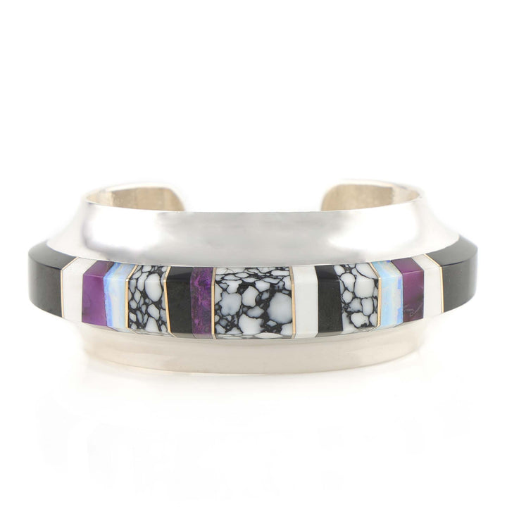 Multi-Stone Inlay Cuff