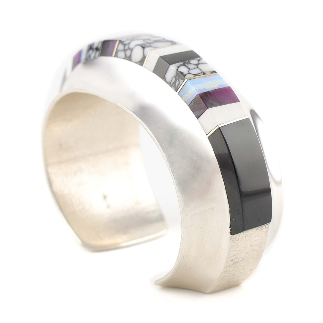 Multi-Stone Inlay Cuff