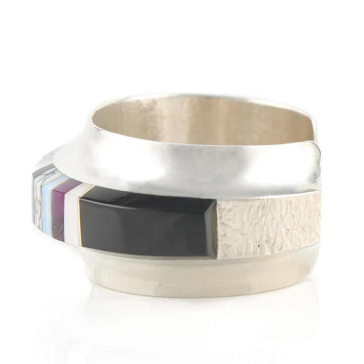Multi-Stone Inlay Cuff