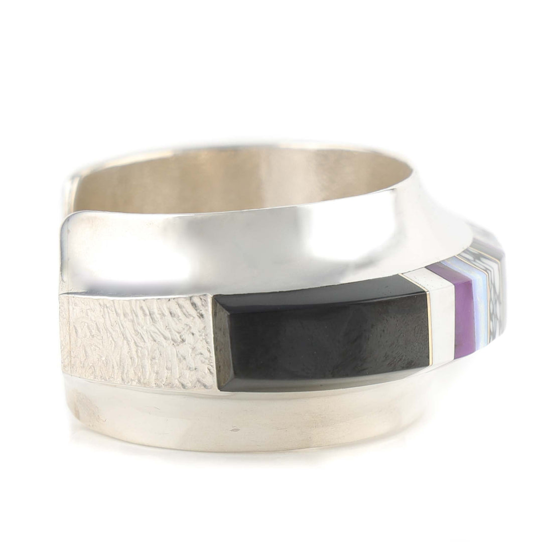 Multi-Stone Inlay Cuff