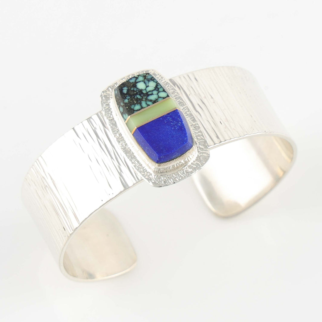 Multi-Stone Inlay Cuff