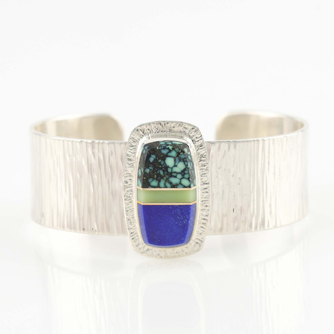 Multi-Stone Inlay Cuff