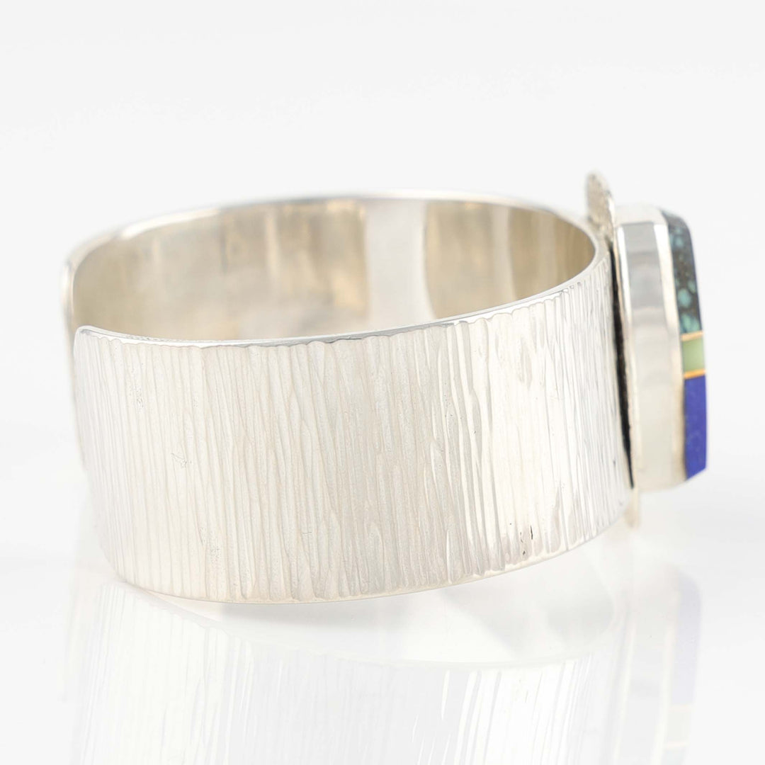 Multi-Stone Inlay Cuff