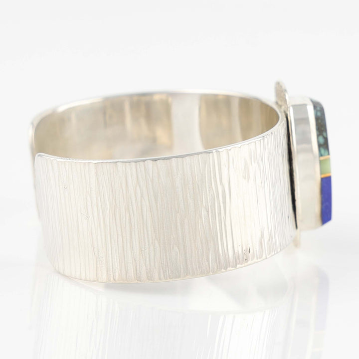 Multi-Stone Inlay Cuff