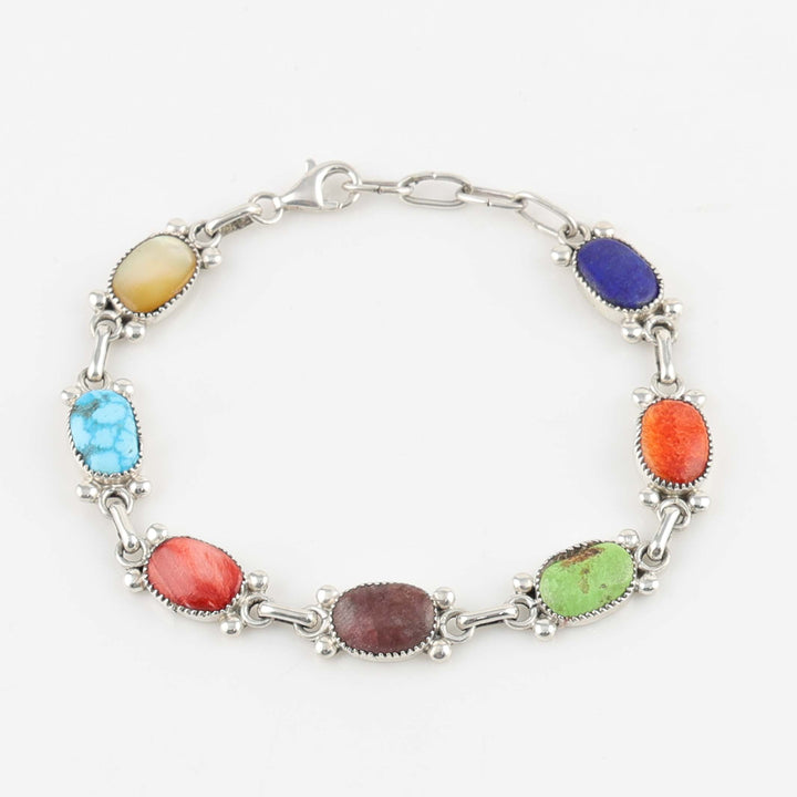 Multi-Stone Link Bracelet