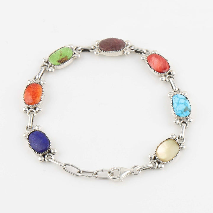 Multi-Stone Link Bracelet