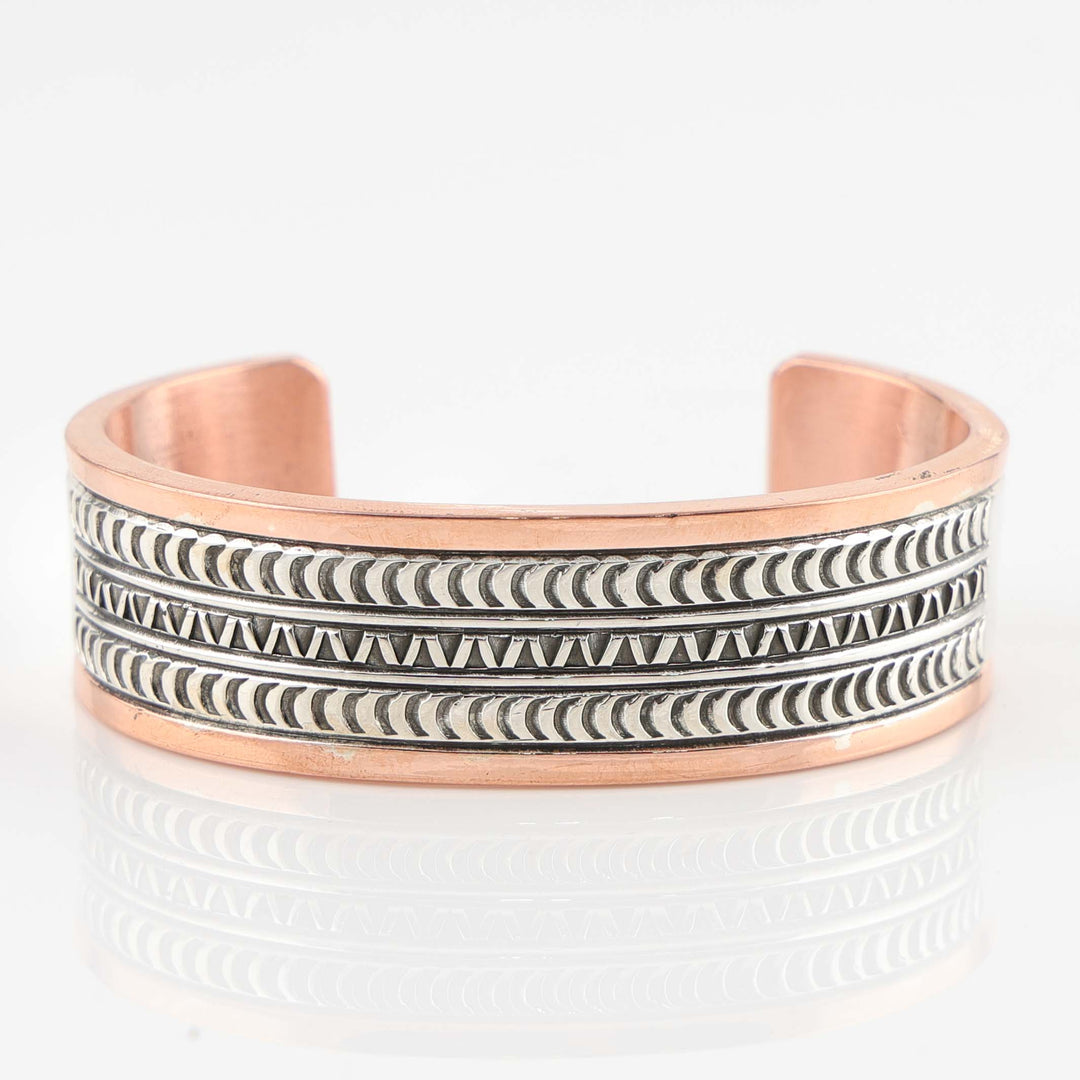 Silver on Copper Cuff