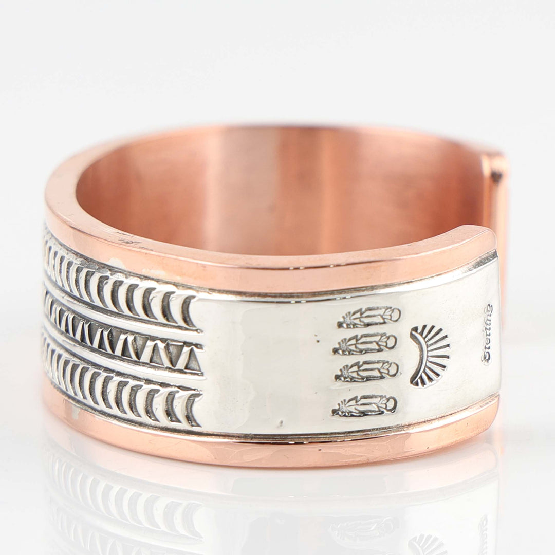 Silver on Copper Cuff