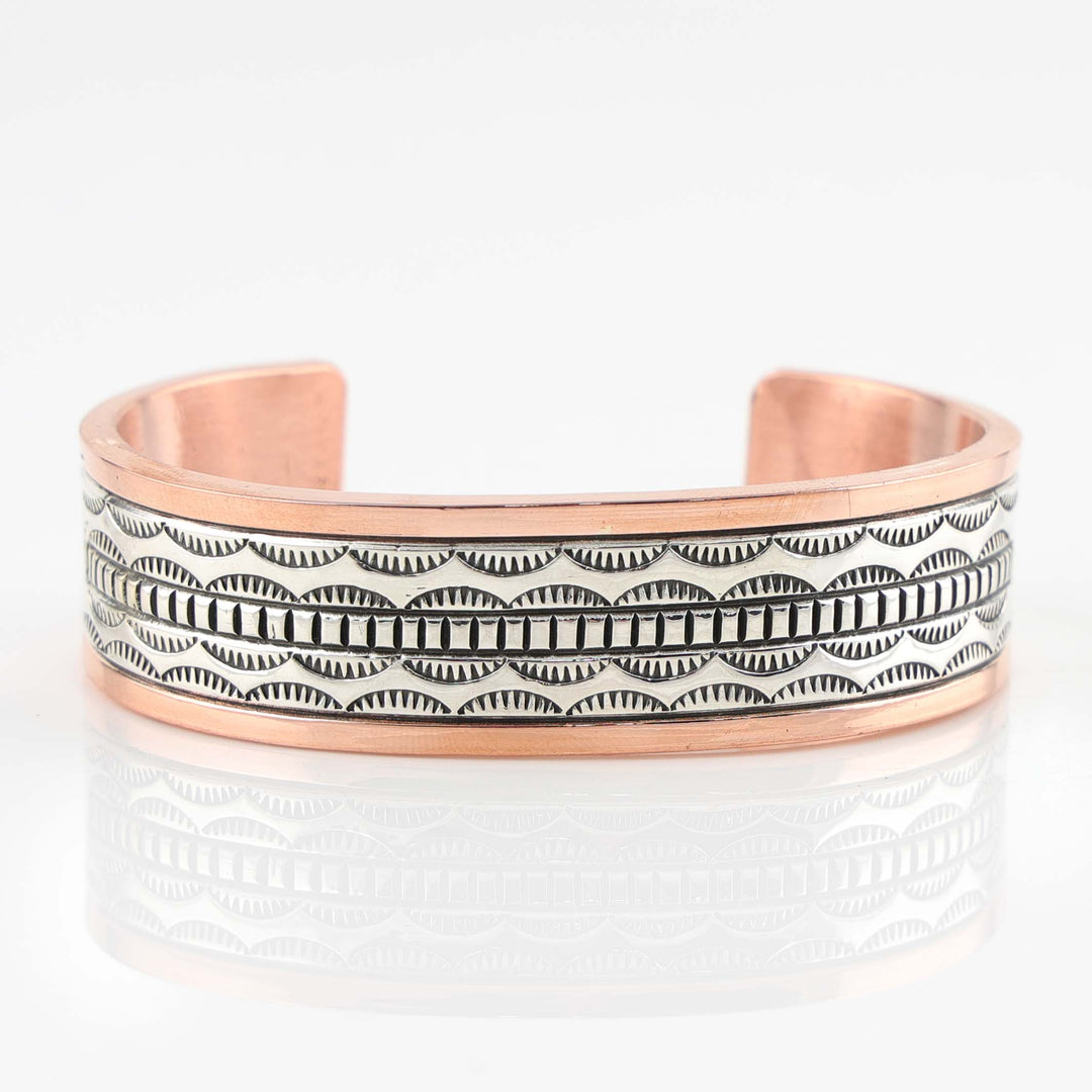 Silver on Copper Cuff