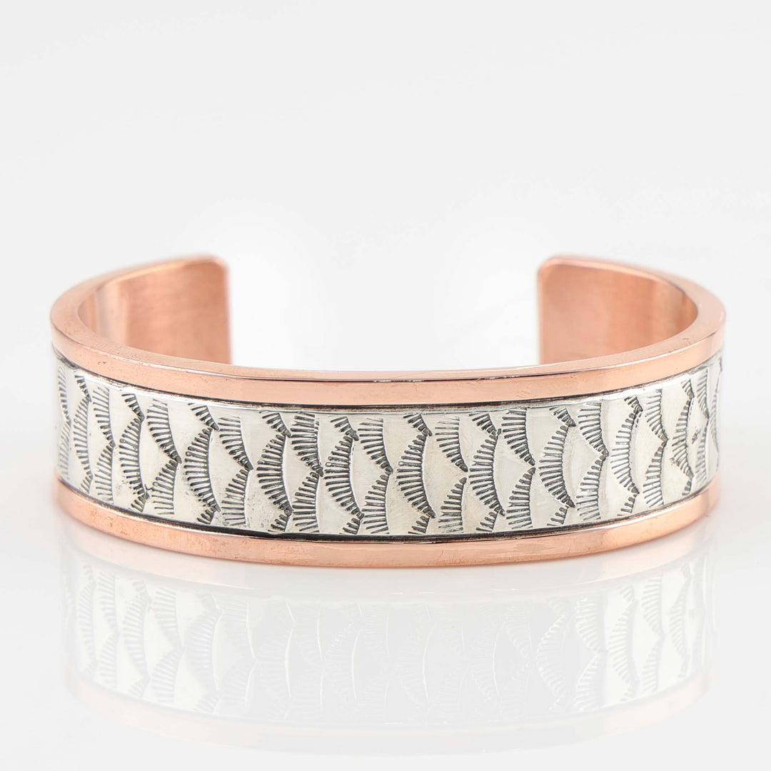 Silver on Copper Cuff